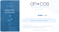💙 Oncos Pflege-Geschenkgutschein